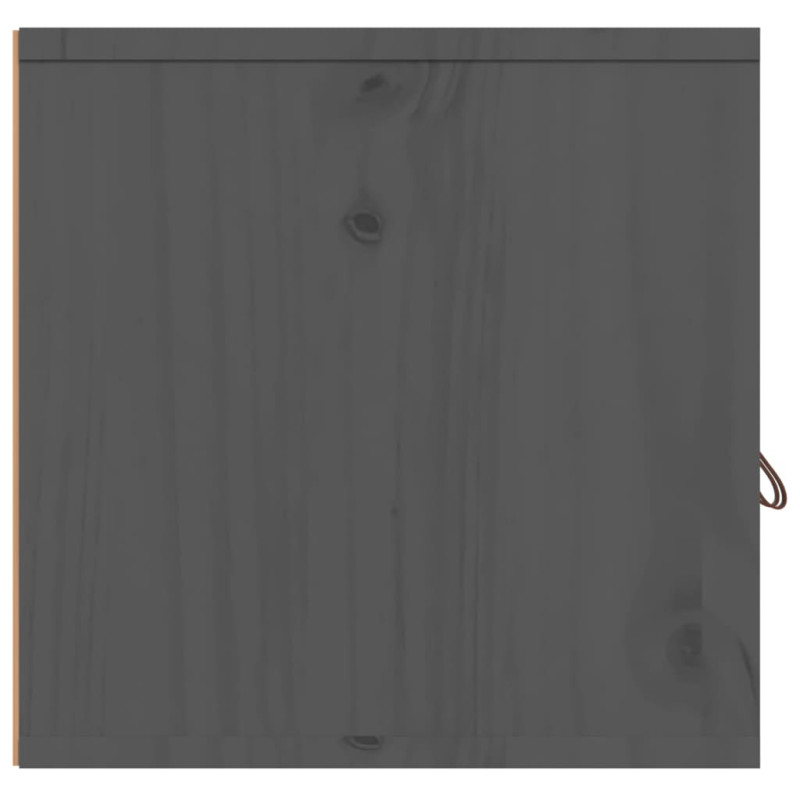 Produktbild för Väggskåp 2 st grå 60x30x30 cm massiv furu