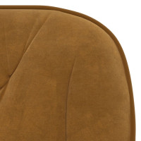 Produktbild för Snurrbara matstolar 2 st brun sammet