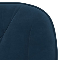 Produktbild för Snurrbara matstolar 2 st blå sammet