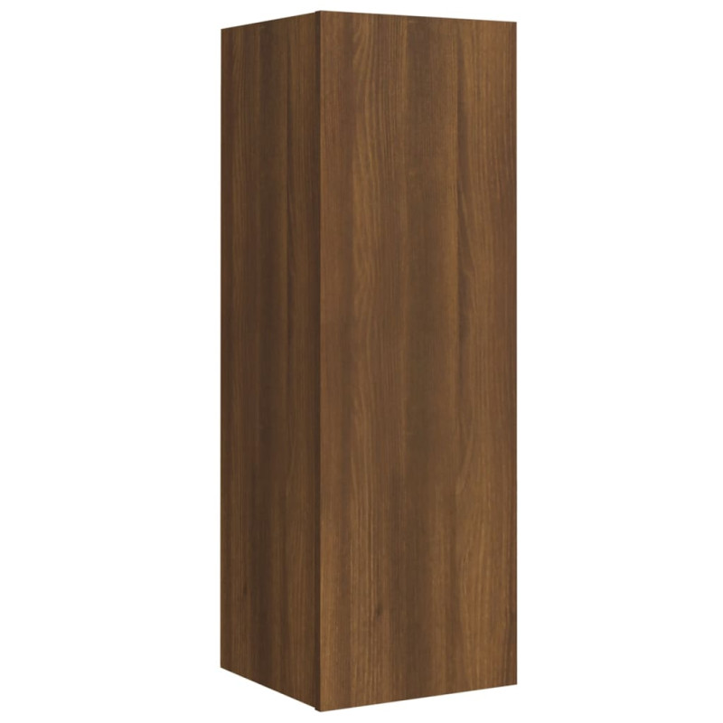 Produktbild för Tv-skåp 5 delar brun ek konstruerat trä