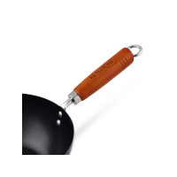 Produktbild för Ken Hom KH331001, Rund, Wokpanna, Svart, Kolstål, Keramiska,...