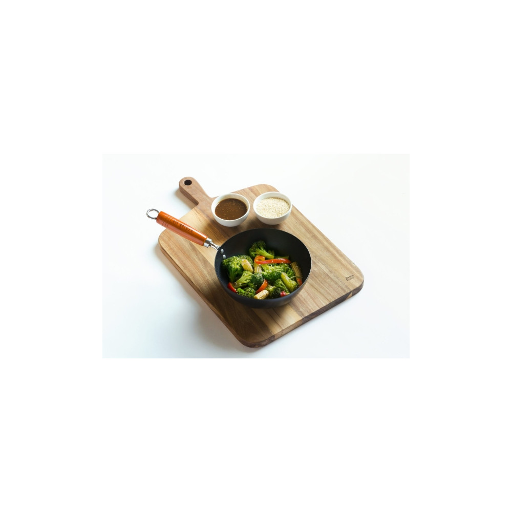 Produktbild för Ken Hom KH331001, Rund, Wokpanna, Svart, Kolstål, Keramiska,...