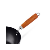 Produktbild för Ken Hom KH331001, Rund, Wokpanna, Svart, Kolstål, Keramiska,...