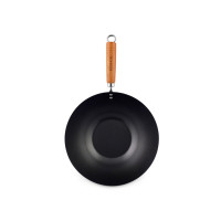 Produktbild för Ken Hom KH331001, Rund, Wokpanna, Svart, Kolstål, Keramiska,...