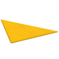 Produktbild för Väggpaneler 12 st gul 30x30 cm sammet 0,54 m²