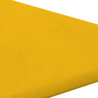 Produktbild för Väggpaneler 12 st gul 30x30 cm sammet 0,54 m²