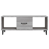 Produktbild för Soffbord grå sonoma 102x50x40 cm konstruerat trä