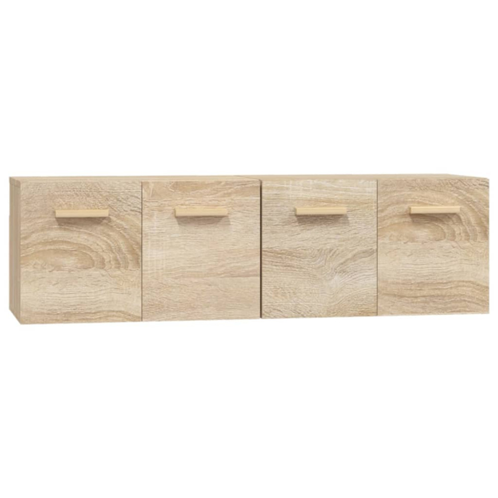 Produktbild för Väggskåp 2 st sonoma-ek 60x36,5x35 cm konstruerat trä