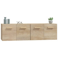 Produktbild för Väggskåp 2 st sonoma-ek 60x36,5x35 cm konstruerat trä