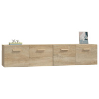 Produktbild för Väggskåp 2 st sonoma-ek 80x35x36,5 cm konstruerat trä