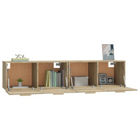 Produktbild för Väggskåp 2 st sonoma-ek 80x35x36,5 cm konstruerat trä