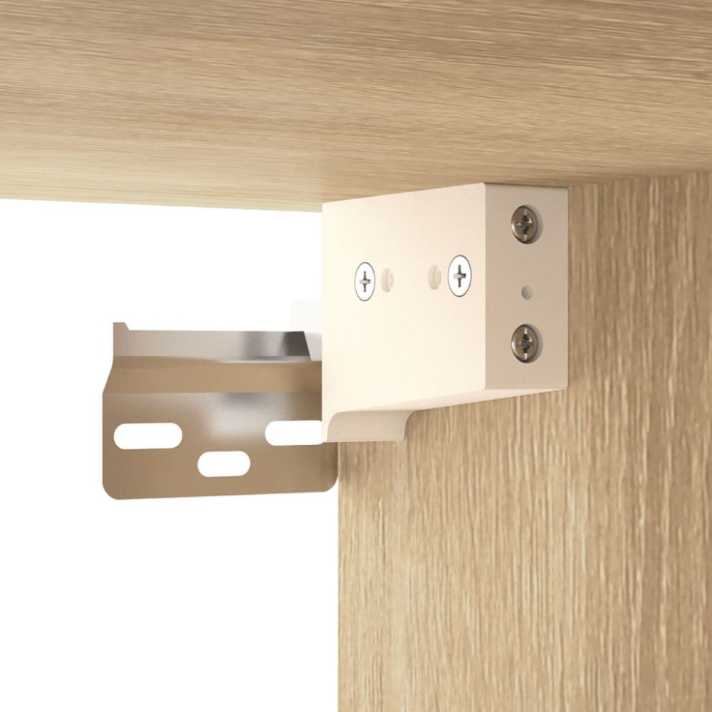 Produktbild för Väggskåp 2 st sonoma-ek 80x35x36,5 cm konstruerat trä
