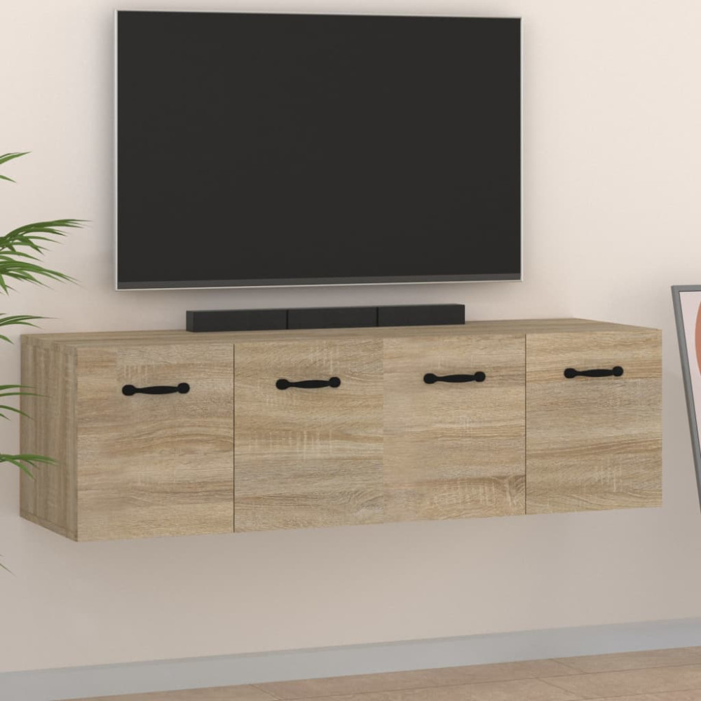 Produktbild för Väggskåp 2 st sonoma-ek 80x35x36,5 cm konstruerat trä