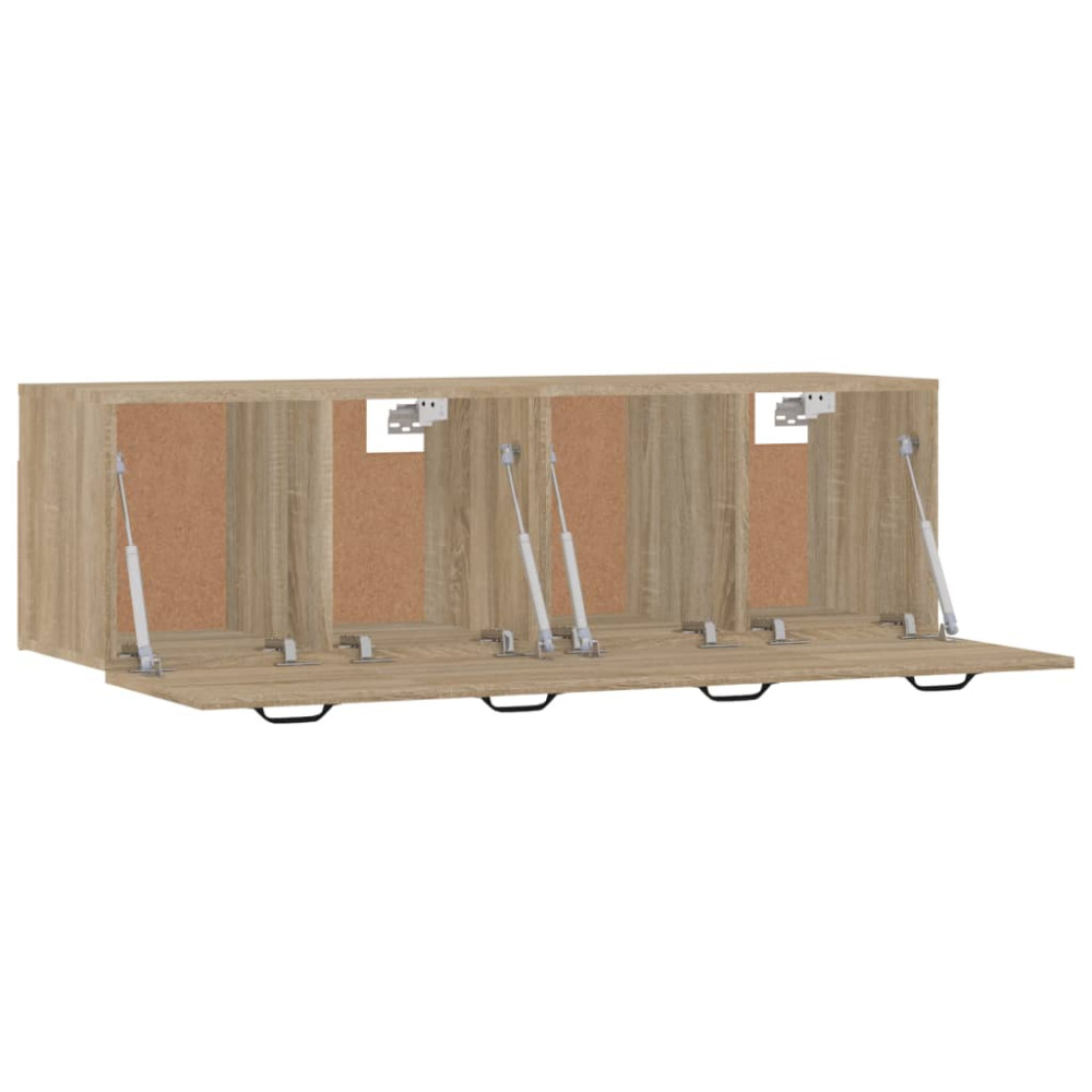 Produktbild för Väggskåp 2 st sonoma-ek 80x35x36,5 cm konstruerat trä