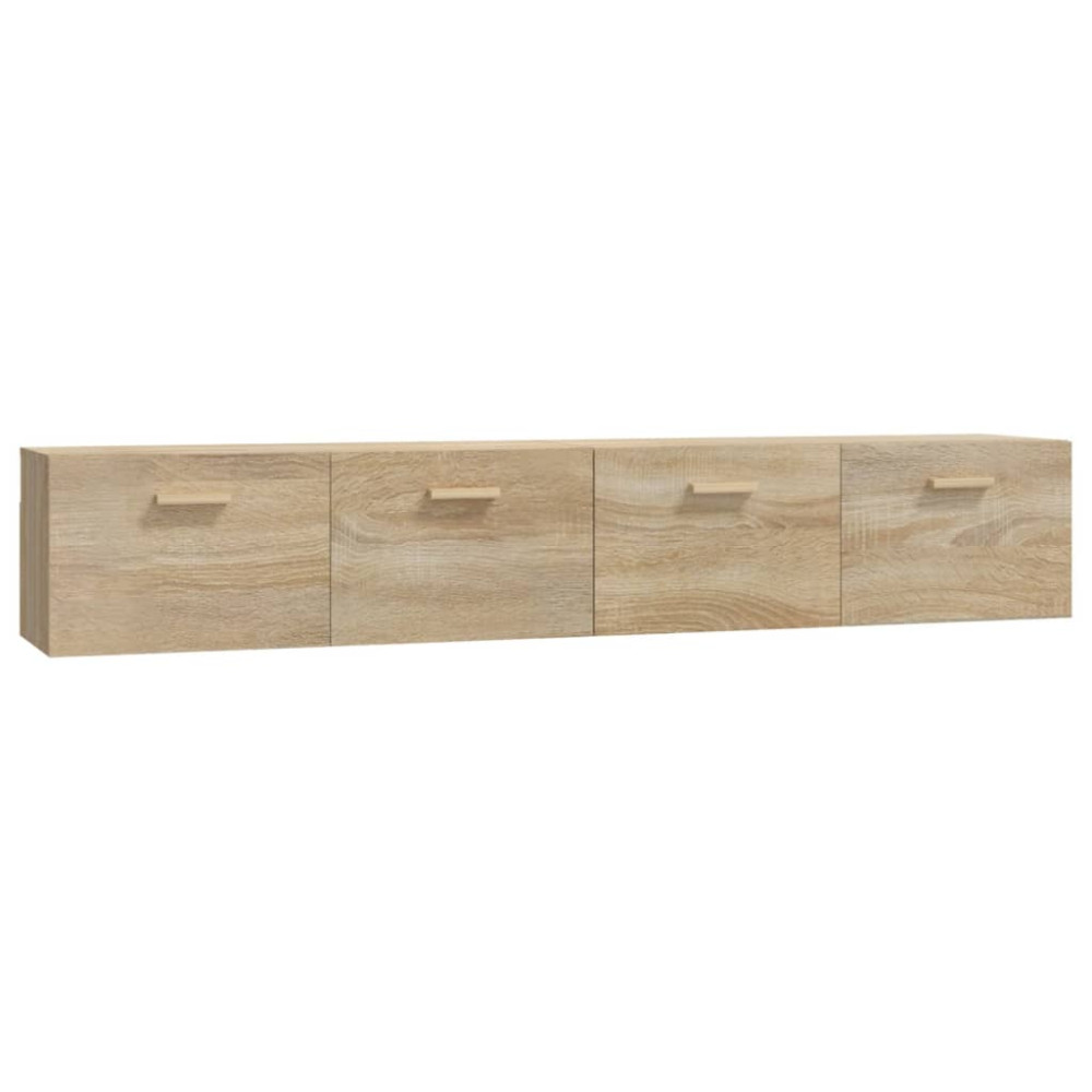 Produktbild för Väggskåp 2 st sonoma-ek 100x36,5x35 cm konstruerat trä