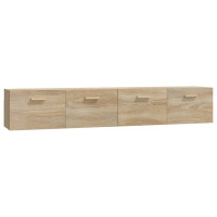 Produktbild för Väggskåp 2 st sonoma-ek 100x36,5x35 cm konstruerat trä