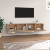 Produktbild för Väggskåp 2 st sonoma-ek 100x36,5x35 cm konstruerat trä