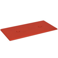 Produktbild för Väggpaneler 12 st röd 30x15 cm konstläder 0,54 m²