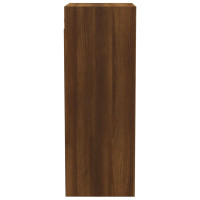 Produktbild för Väggskåp brun ek 34,5x32,5x90 cm konstruerat trä