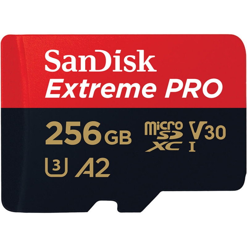 Produktbild för MicroSDXC Extreme Pro 256GB 200MB/s A2 C10 V30 UHS-I