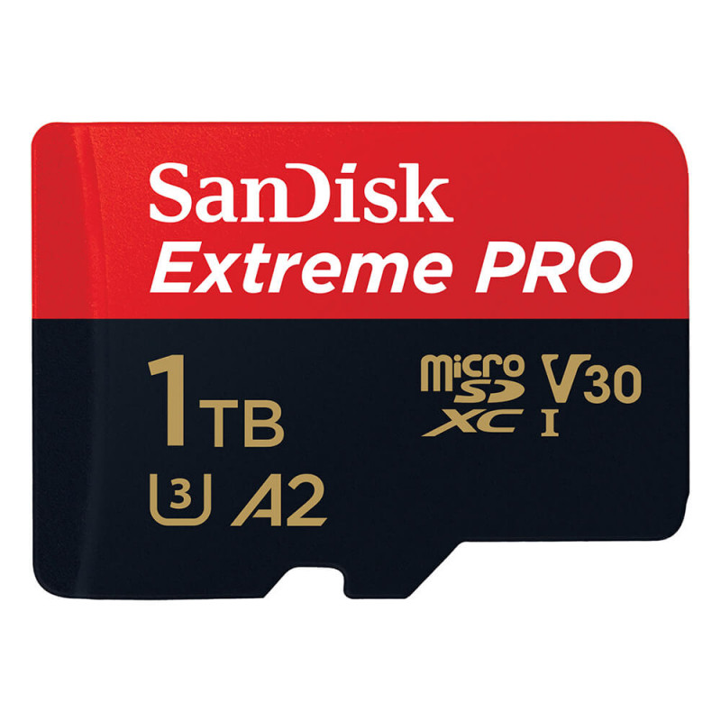 Produktbild för MicroSDXC Extreme Pro 1TB 200MB/s A2 C10 V30 UHS-I