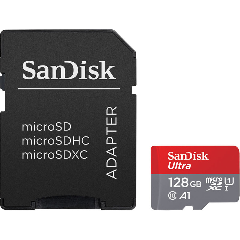 Produktbild för MicroSDXC Mobil Ultra 128GB 140MB/s UHS-I Adap