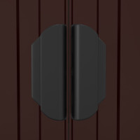 Produktbild för Trädgårdsskjul mörkbrun 192x274x223 cm galvaniserat stål