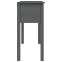 Produktbild för Konsolbord grå 100x35x75 cm massiv furu