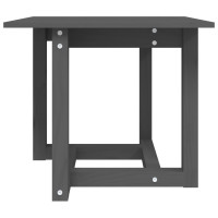 Produktbild för Soffbord grå 50x50x45 cm massiv furu