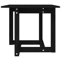 Miniatyr av produktbild för Soffbord svart 50x50x45 cm massivt furu