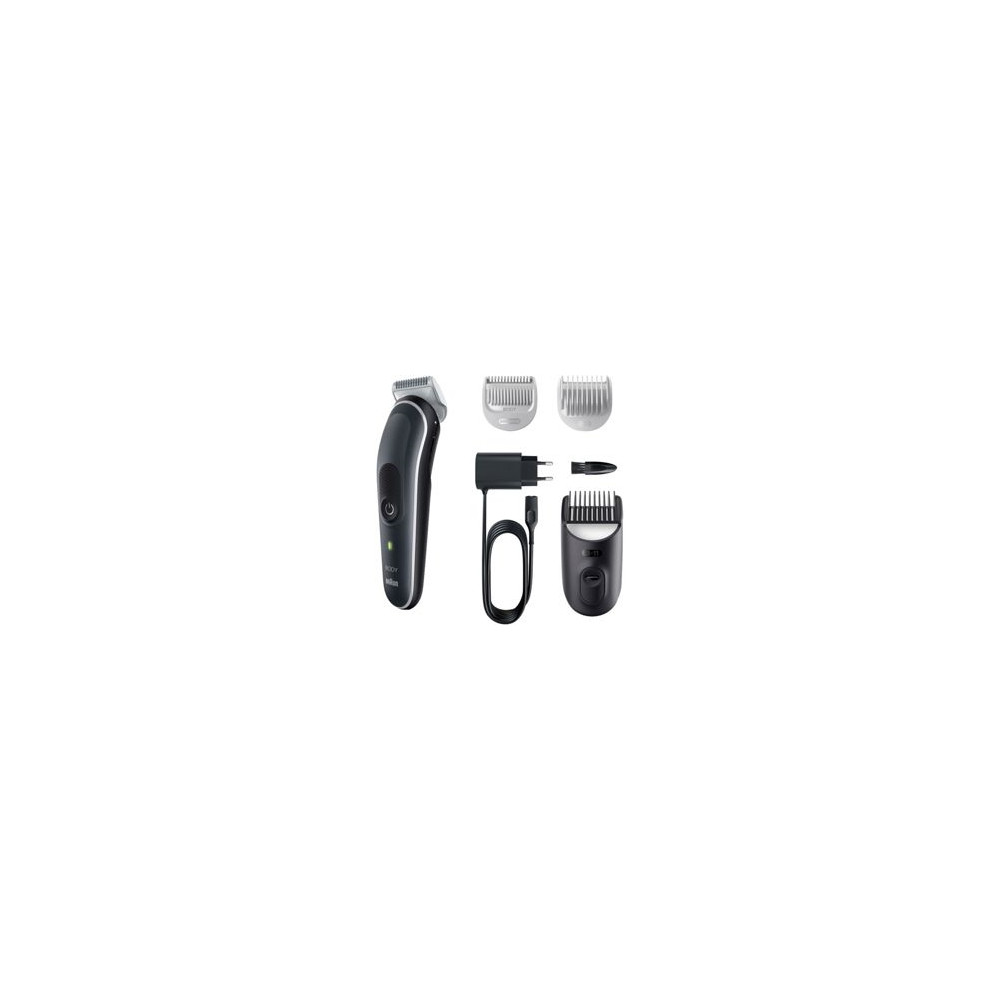 Produktbild för Braun BodyGroomer 5 BG5340 - kroppstrimmare - vit / grå