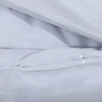 Produktbild för Bäddset grå 135x200 cm bomull