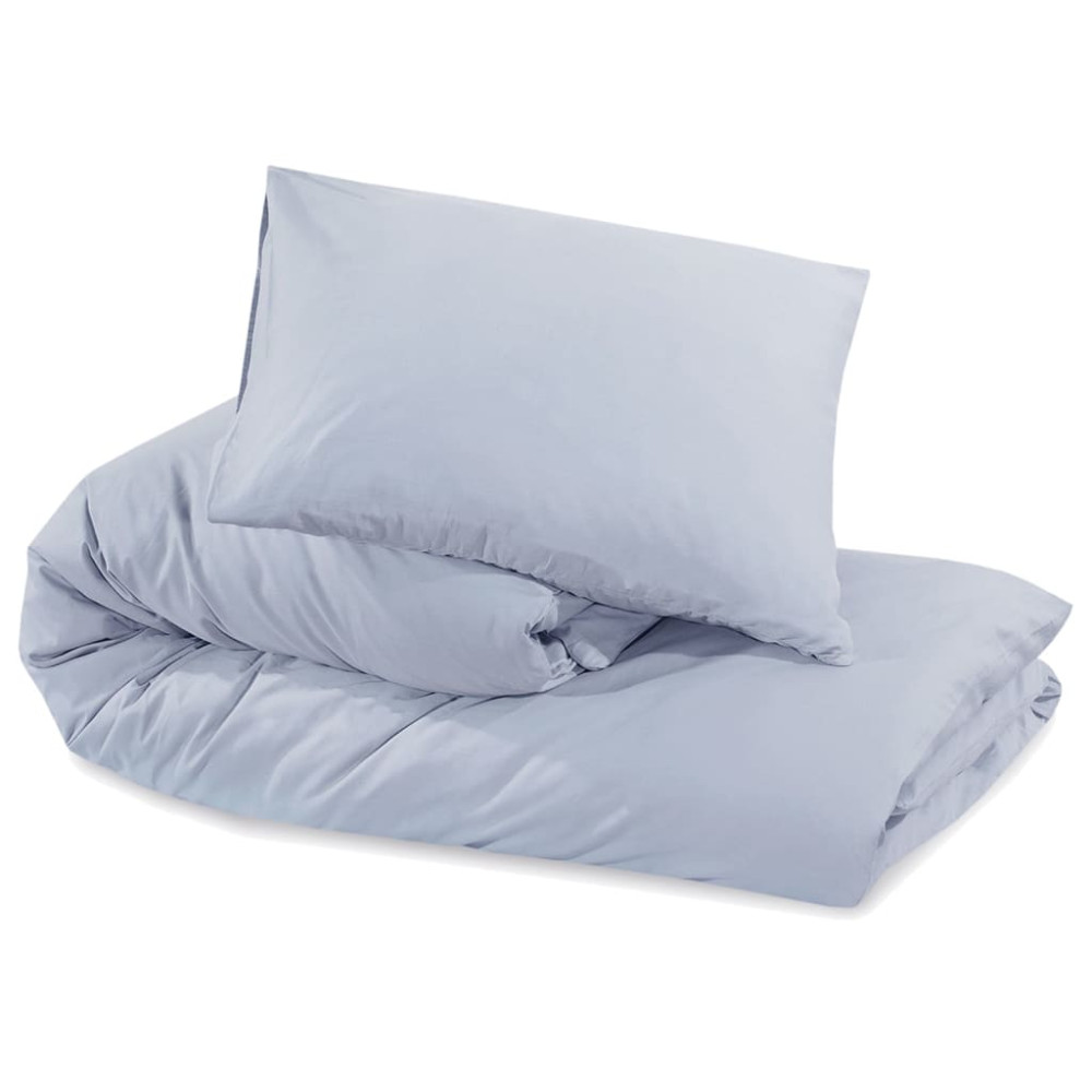 Produktbild för Bäddset grå 225x220 cm bomull
