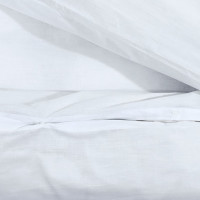 Produktbild för Bäddset vit 140x200 cm bomull