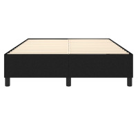 Produktbild för Boxspring-sängram svart 140x200 cm tyg
