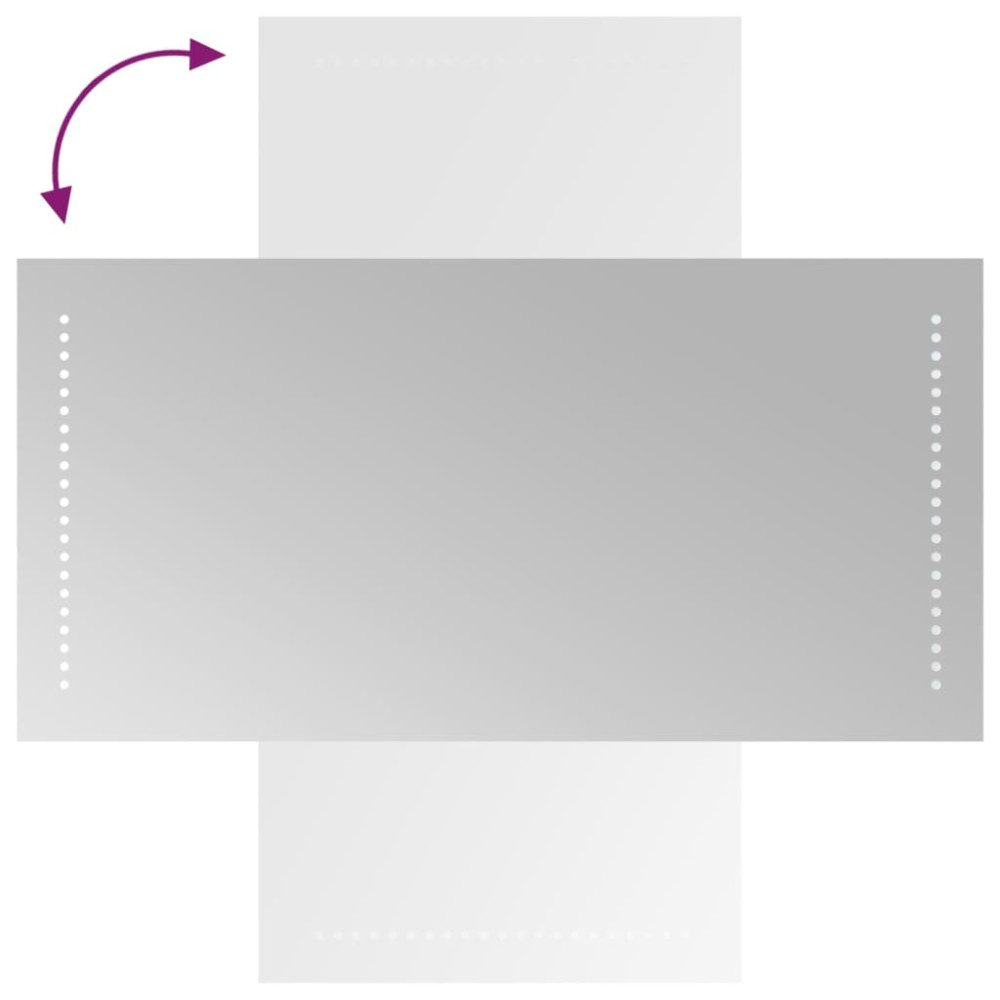 Produktbild för Badrumsspegel LED 40x80 cm