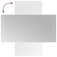 Produktbild för Badrumsspegel LED 40x80 cm