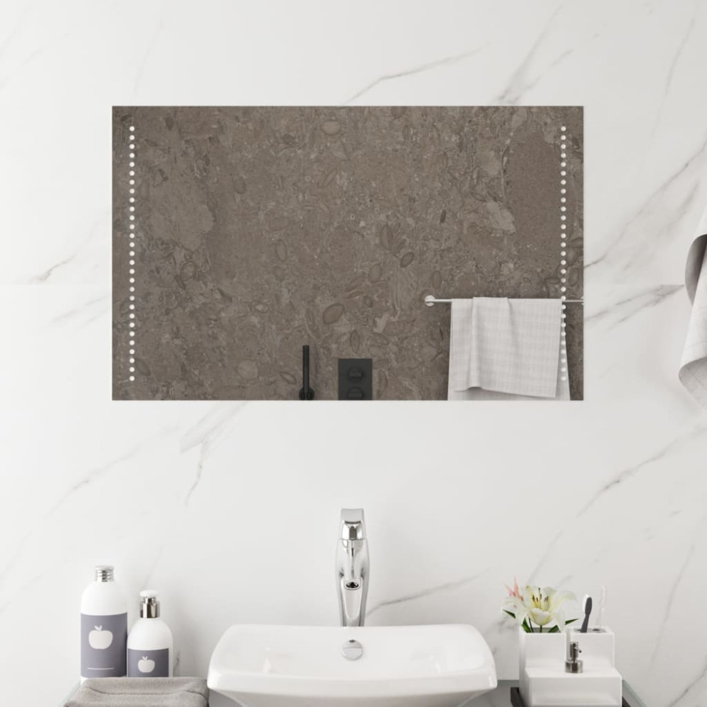 Produktbild för Badrumsspegel LED 50x80 cm