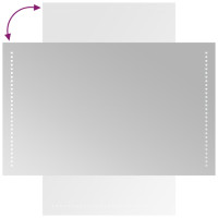Produktbild för Badrumsspegel LED 50x80 cm