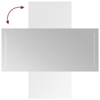 Produktbild för Badrumsspegel LED 40x90 cm