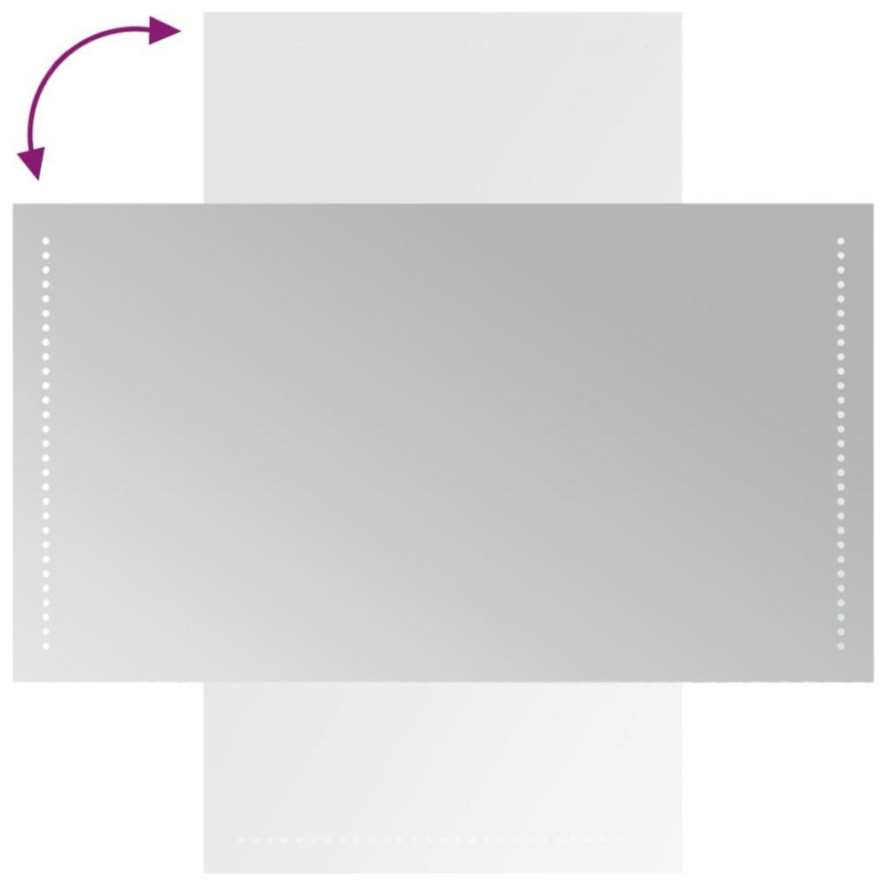 Produktbild för Badrumsspegel LED 50x90 cm
