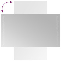 Produktbild för Badrumsspegel LED 50x90 cm