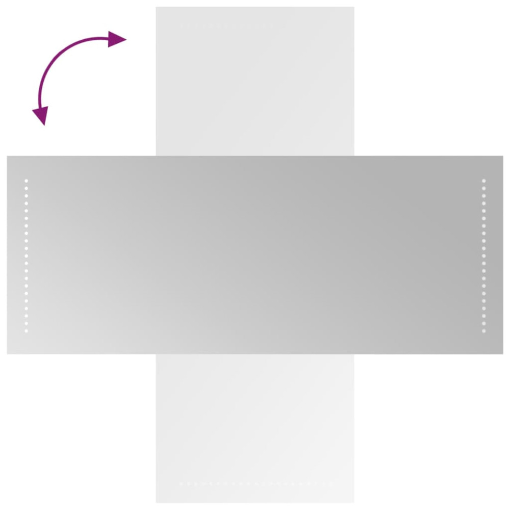 Produktbild för Badrumsspegel LED 40x100 cm