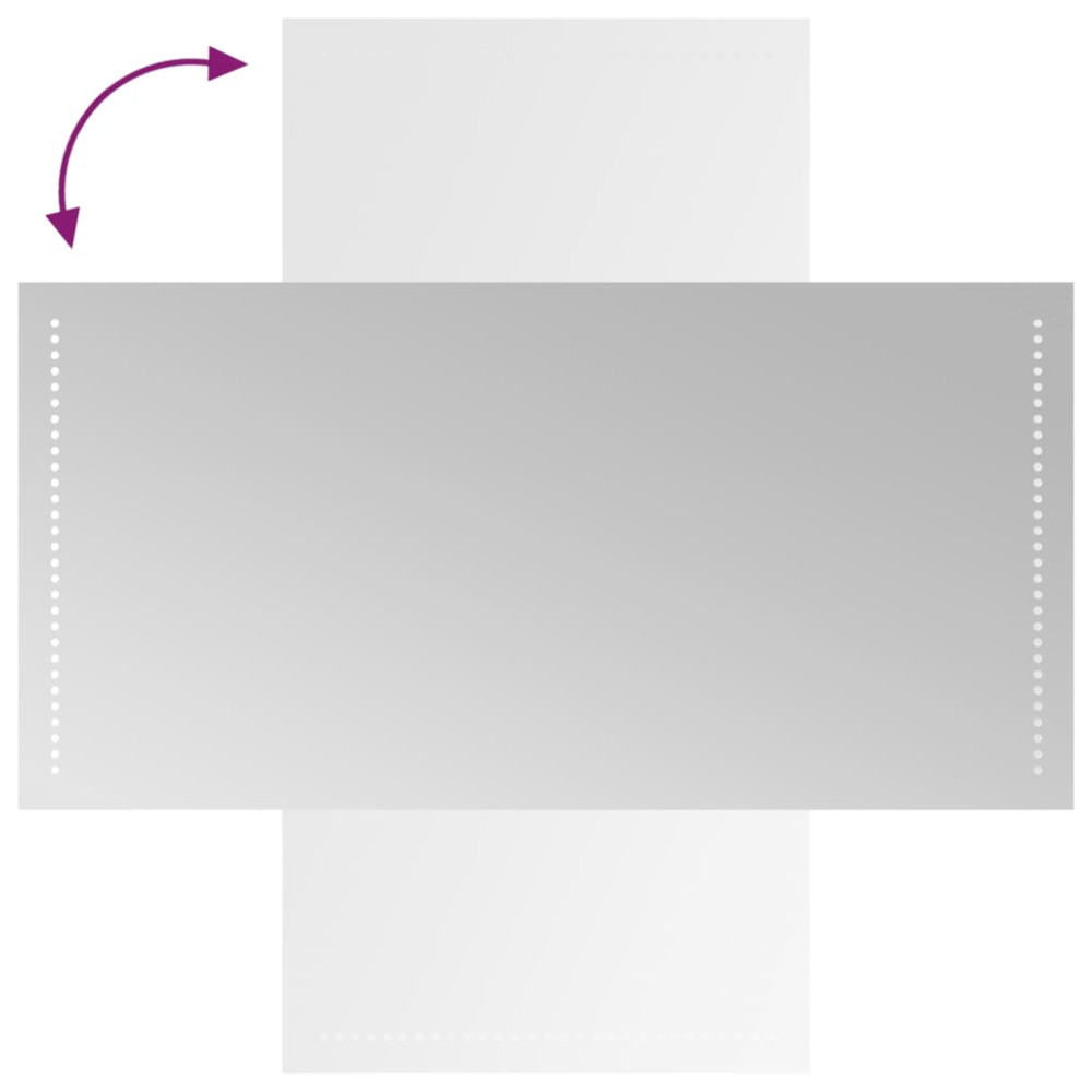 Produktbild för Badrumsspegel LED 50x100 cm