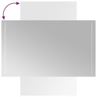 Produktbild för Badrumsspegel LED 60x100 cm