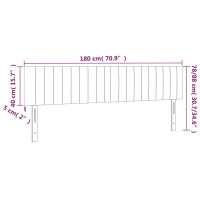 Produktbild för Huvudgavlar 2 st svart 90x5x78/88 cm tyg