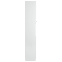 Produktbild för Badrumsskåp vit 32x34x188,5 cm konstruerat trä