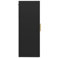 Produktbild för Väggskåp svart 69,5x34x90 cm