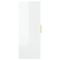 Miniatyr av produktbild för Väggskåp vit högglans 69,5x34x90 cm