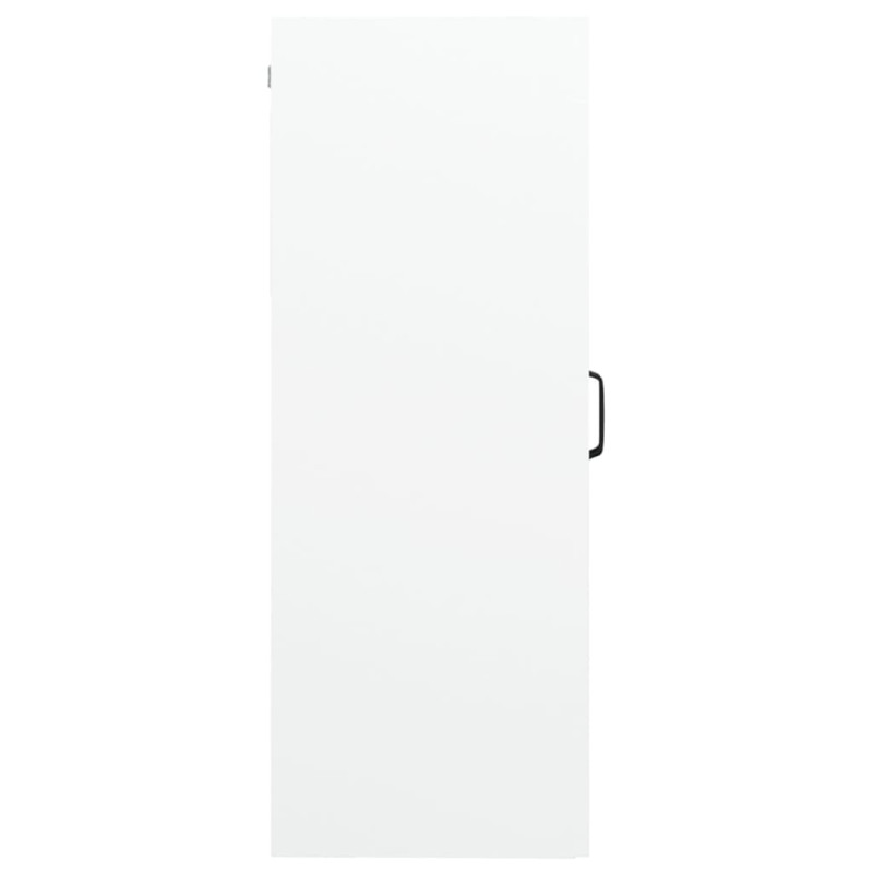 Produktbild för Väggskåp vit högglans 69,5x34x90 cm